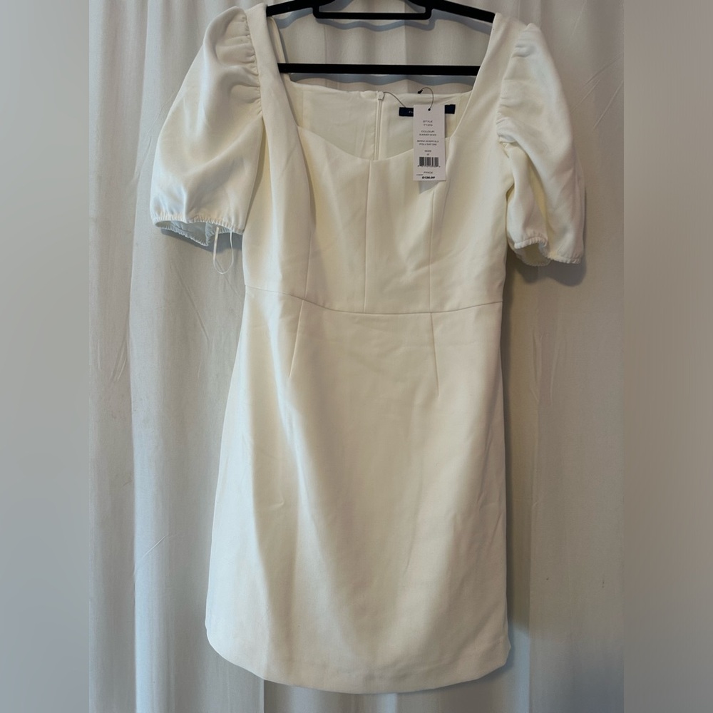 French connection berina whisper dress size 8 white NWT